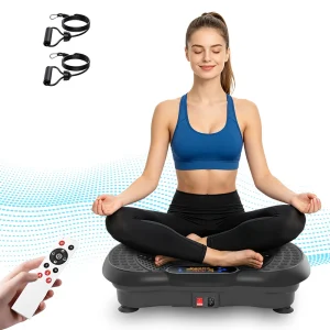 Smart Vibration Plate Exercise Machine With LED Light Strip
